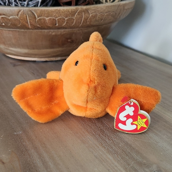 🐠 Ty Beanie Baby “Goldie” the Goldfish 1993 – Vintage Collectible Plush - Picture 7 of 12